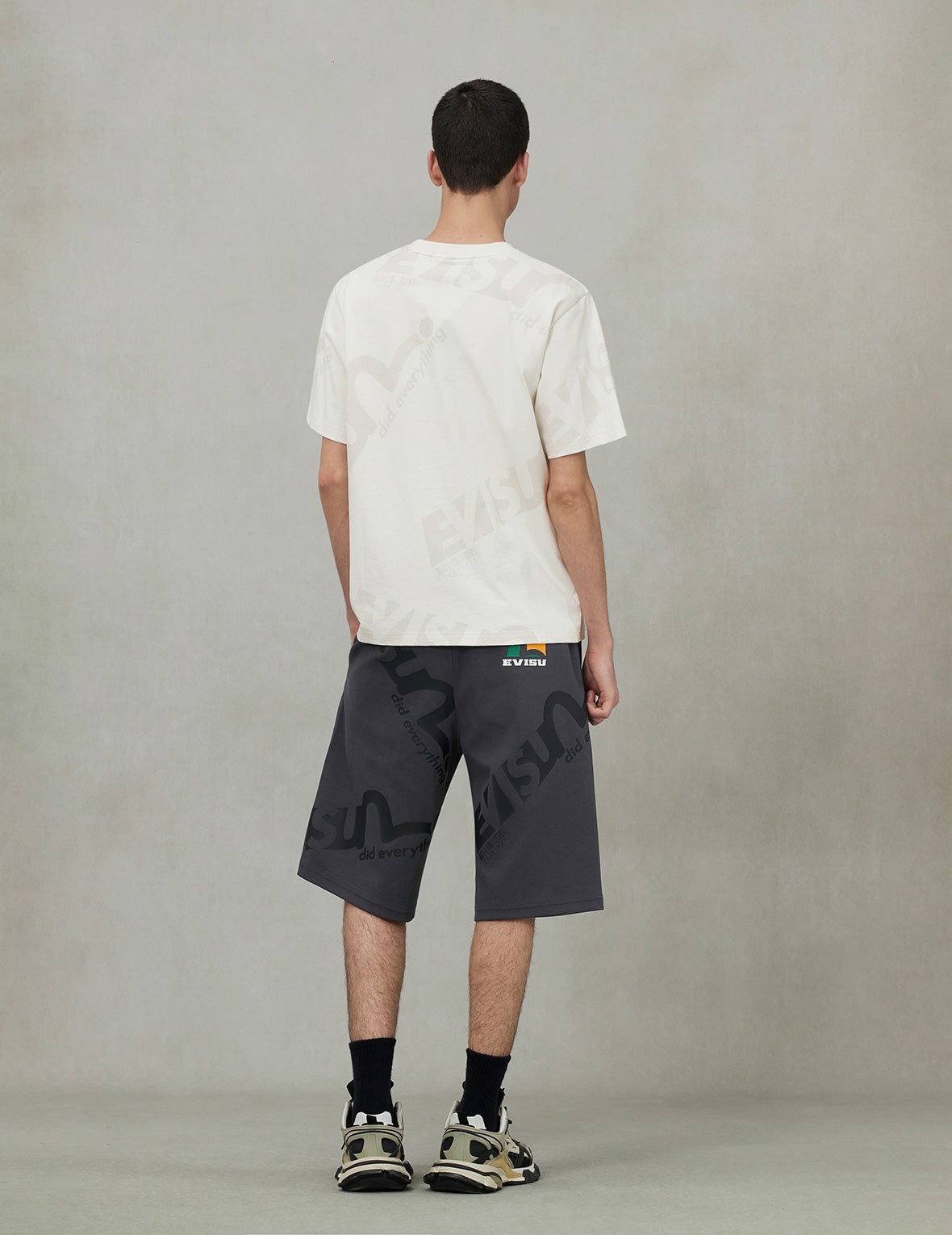 Allover Logo and Seagull Print Regular Fit T-Shirt - 4