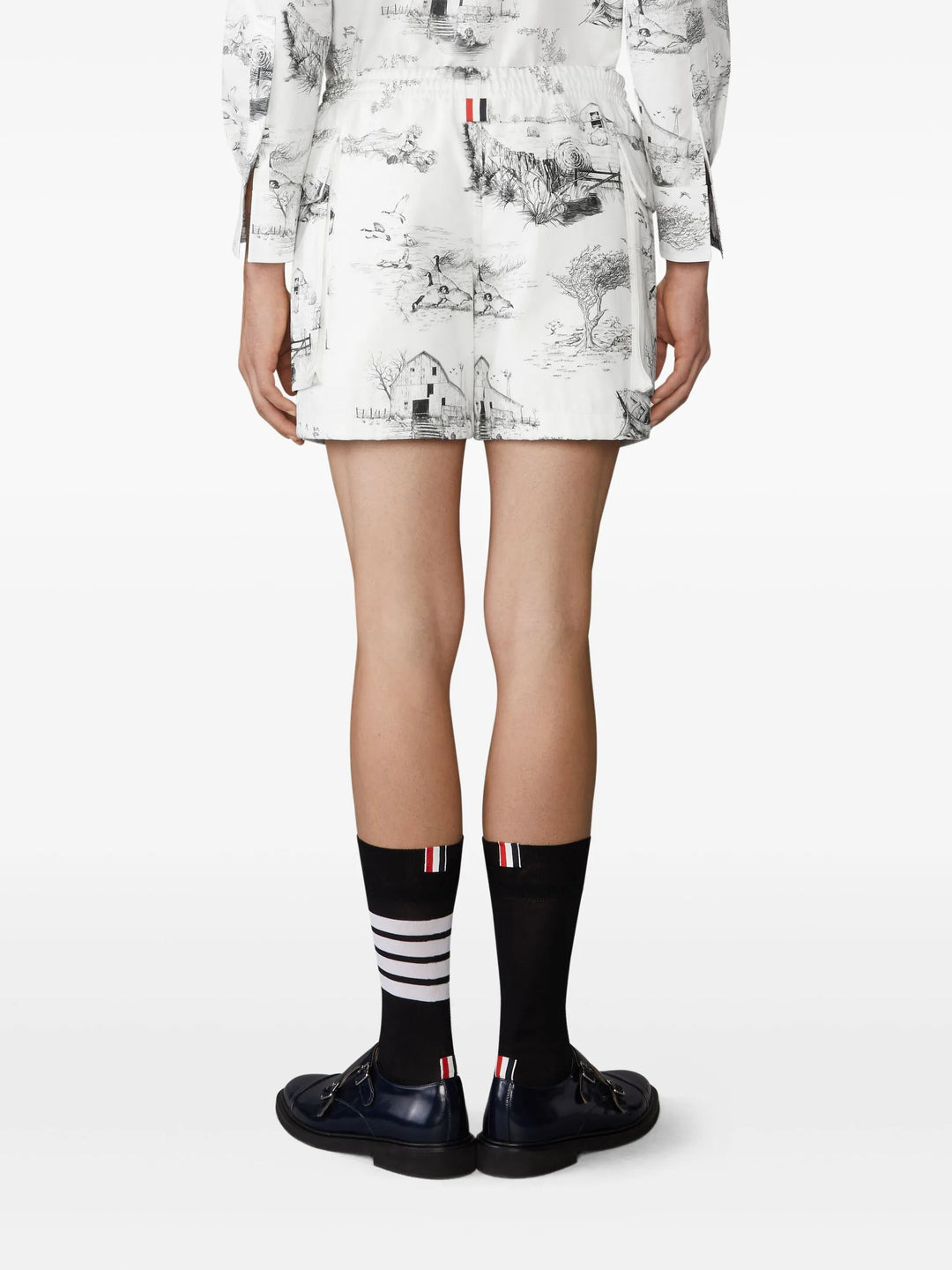 Scenic Toile Cotton Canvas Cargo Rugby Shorts Men - 4