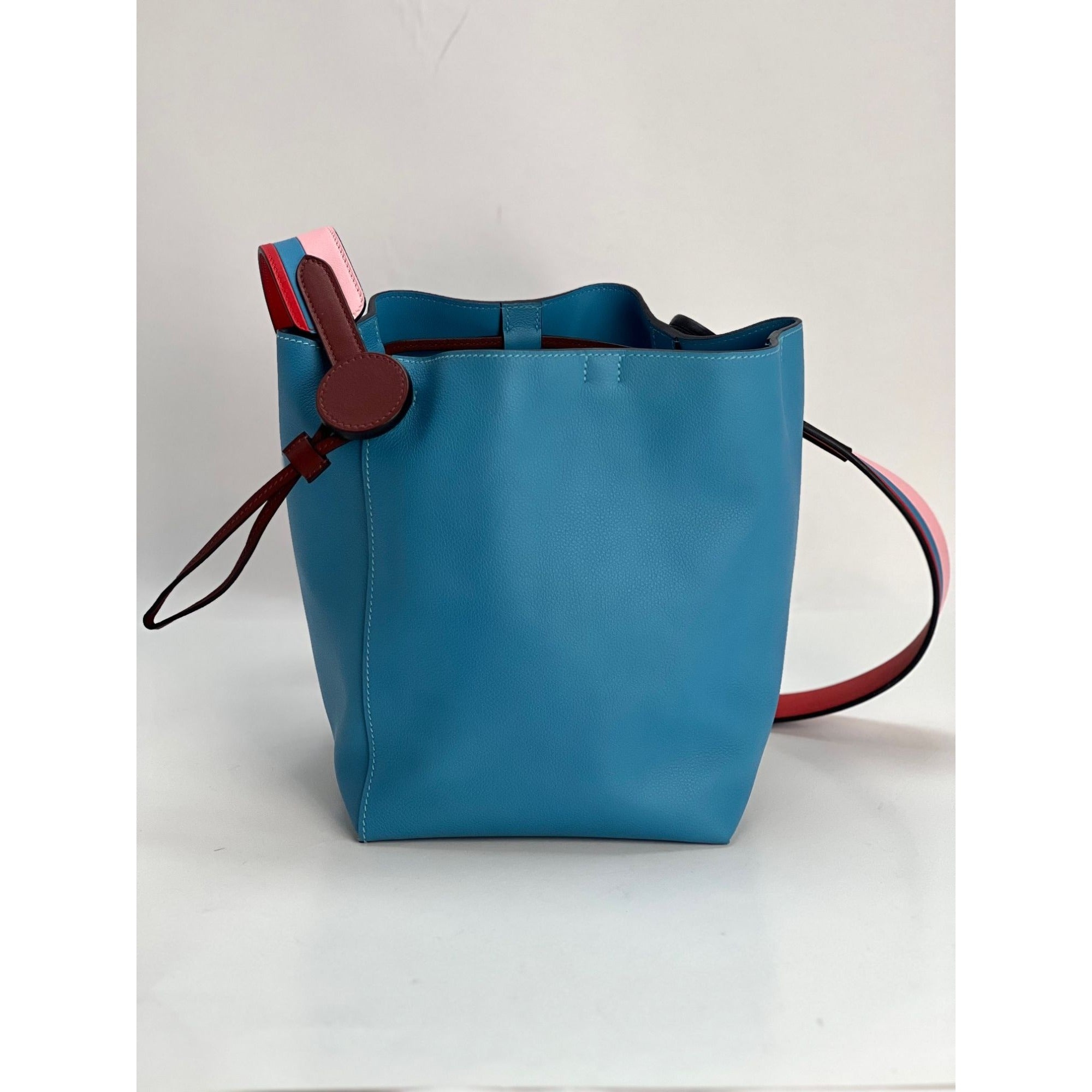 Leather Bag Licol Hermes 17 Bag Blue Brighton Evercolor Licol 17