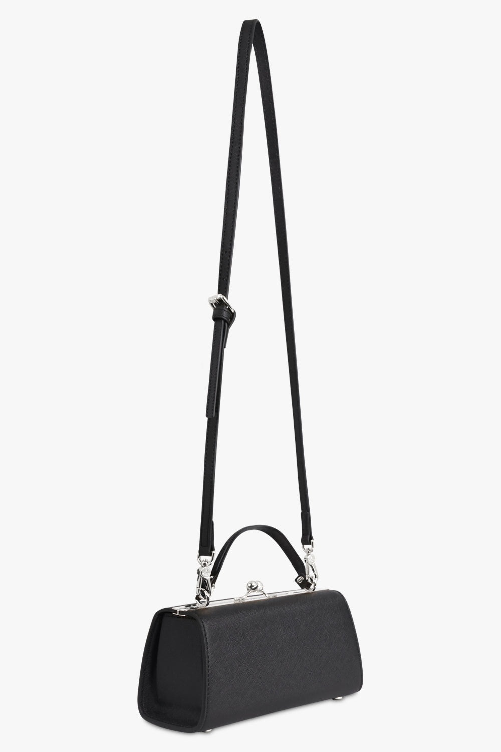 DOLL XL FRAME PURSE | BLACK/SILVER - 2