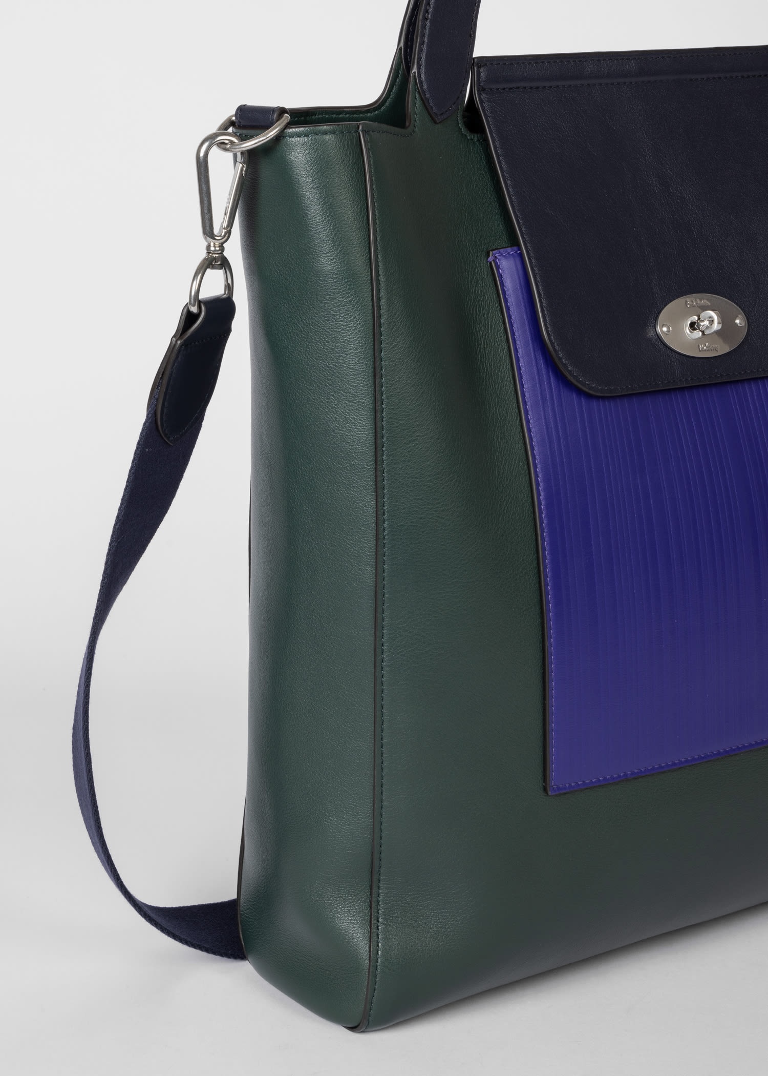 Mulberry x Paul Smith - Mulberry Green Antony Tote Bag - 8