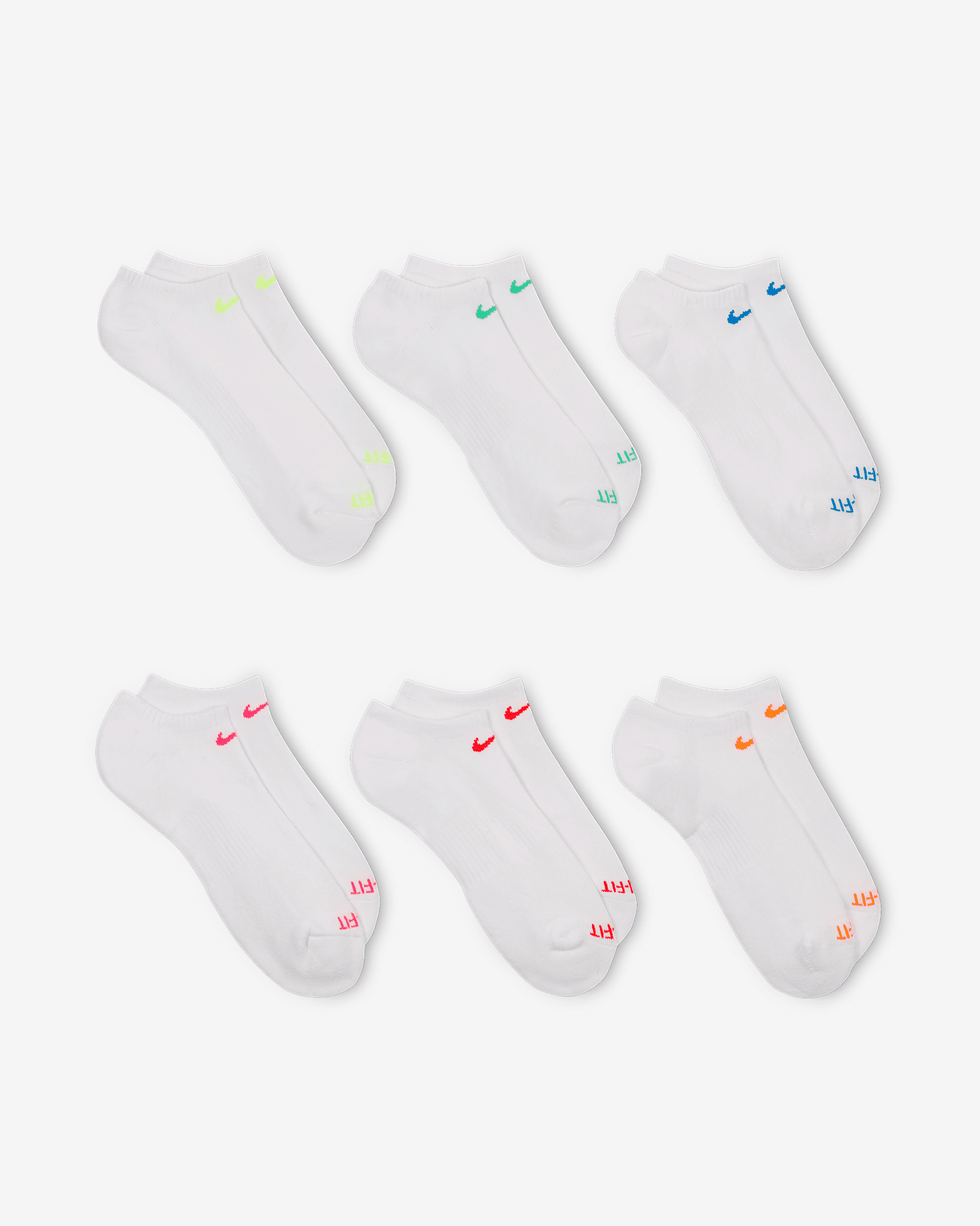 Nike Everyday Plus Cushioned Training No-Show Socks (6 Pairs) - 3