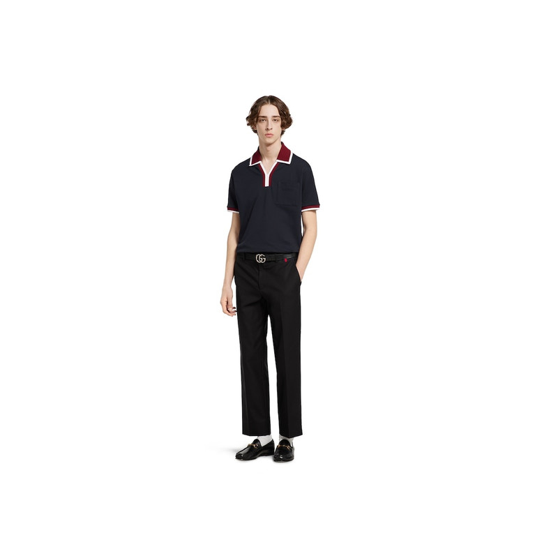 GUCCI Cotton piquet polo shirt outlook