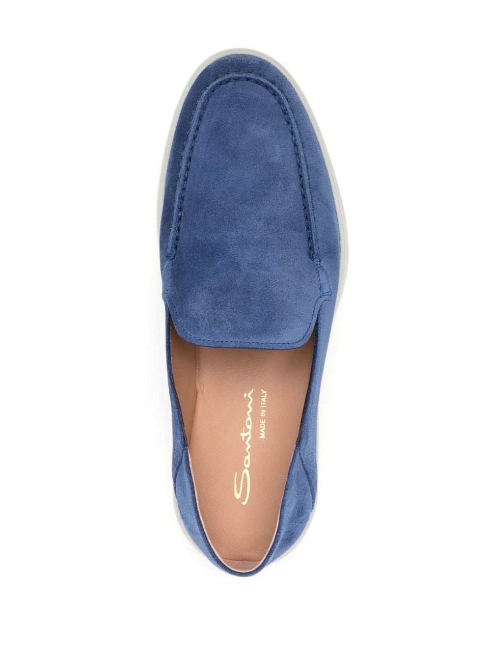almond-toe suede loafers - 4