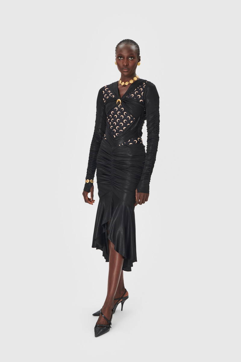 Regenerated Jersey Draped Dress - 1