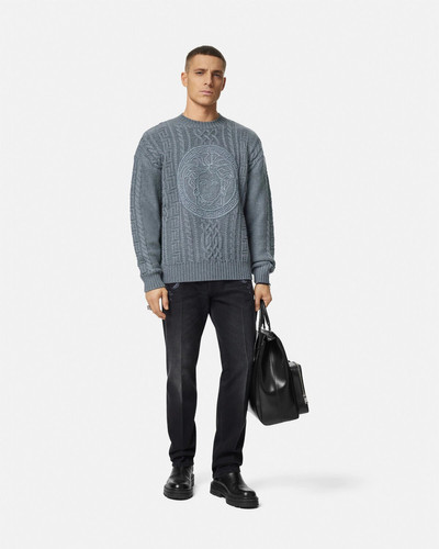 VERSACE Medusa Cable-Knit Sweater outlook