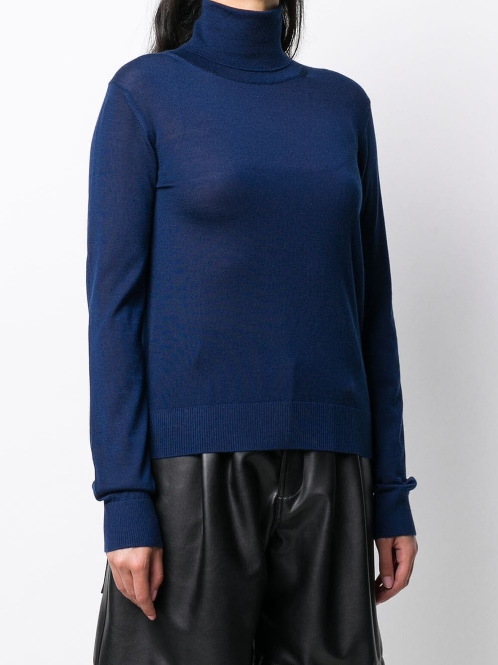 turtle neck knitted jumper - 3