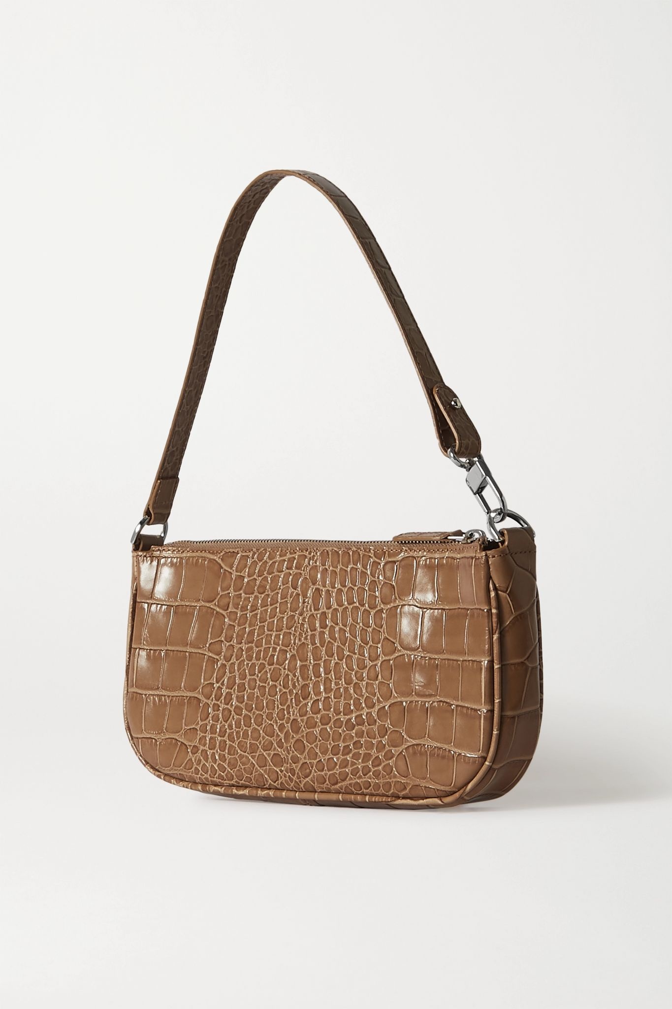 Rachel croc-effect leather shoulder bag - 3