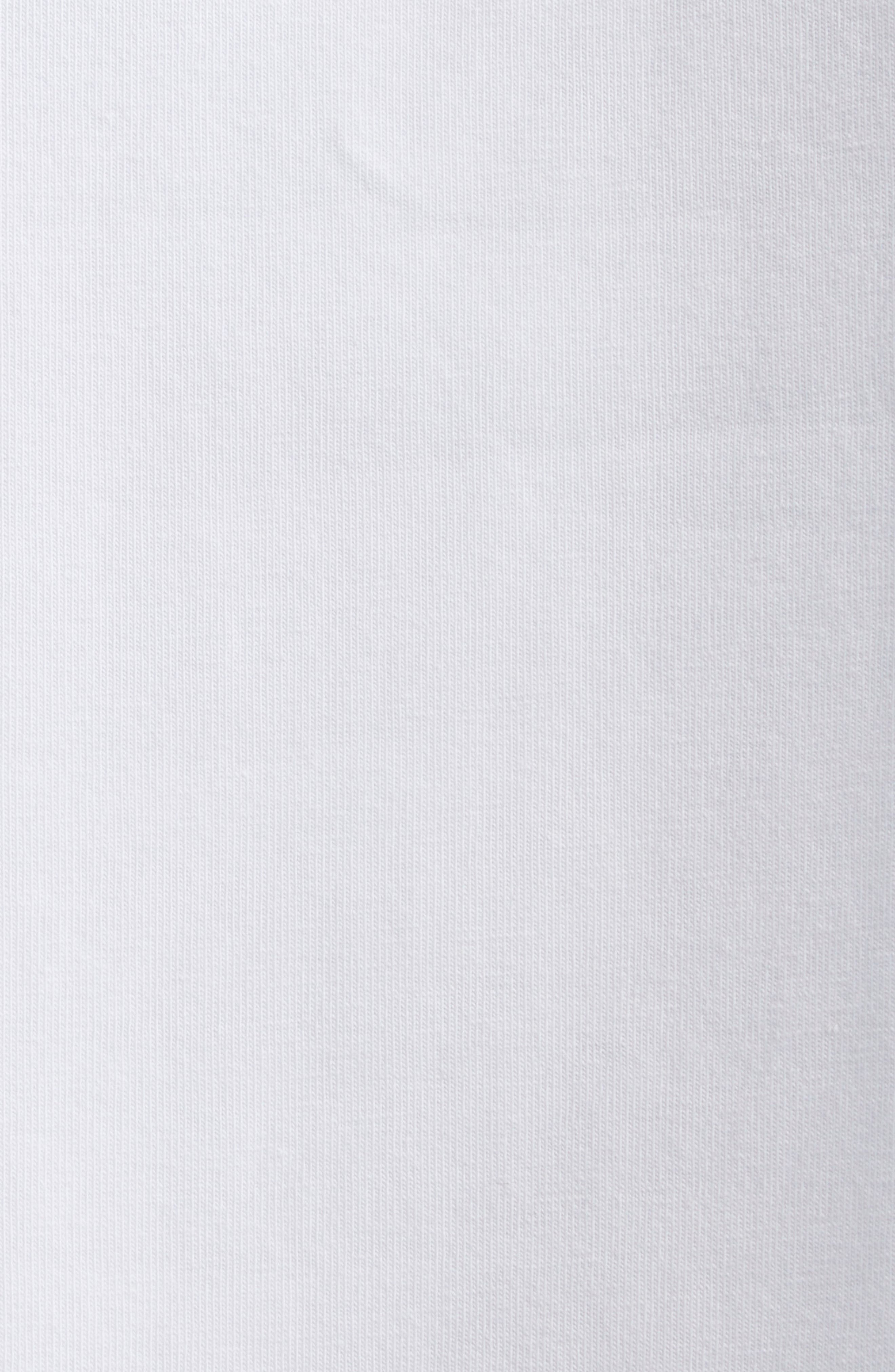 Area Crystal Rosette Crop T-Shirt in White at Nordstrom - 7