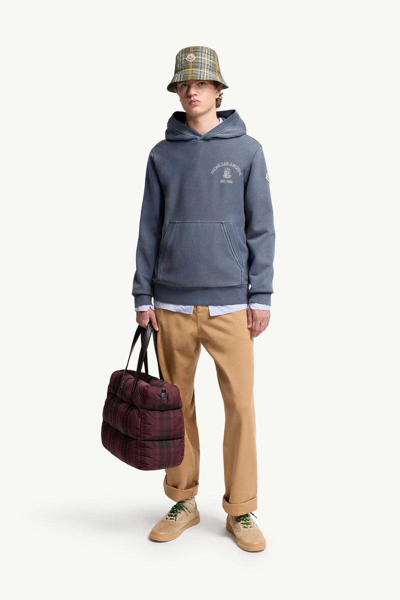 Moncler Rowing Logo Cotton Hoodie outlook