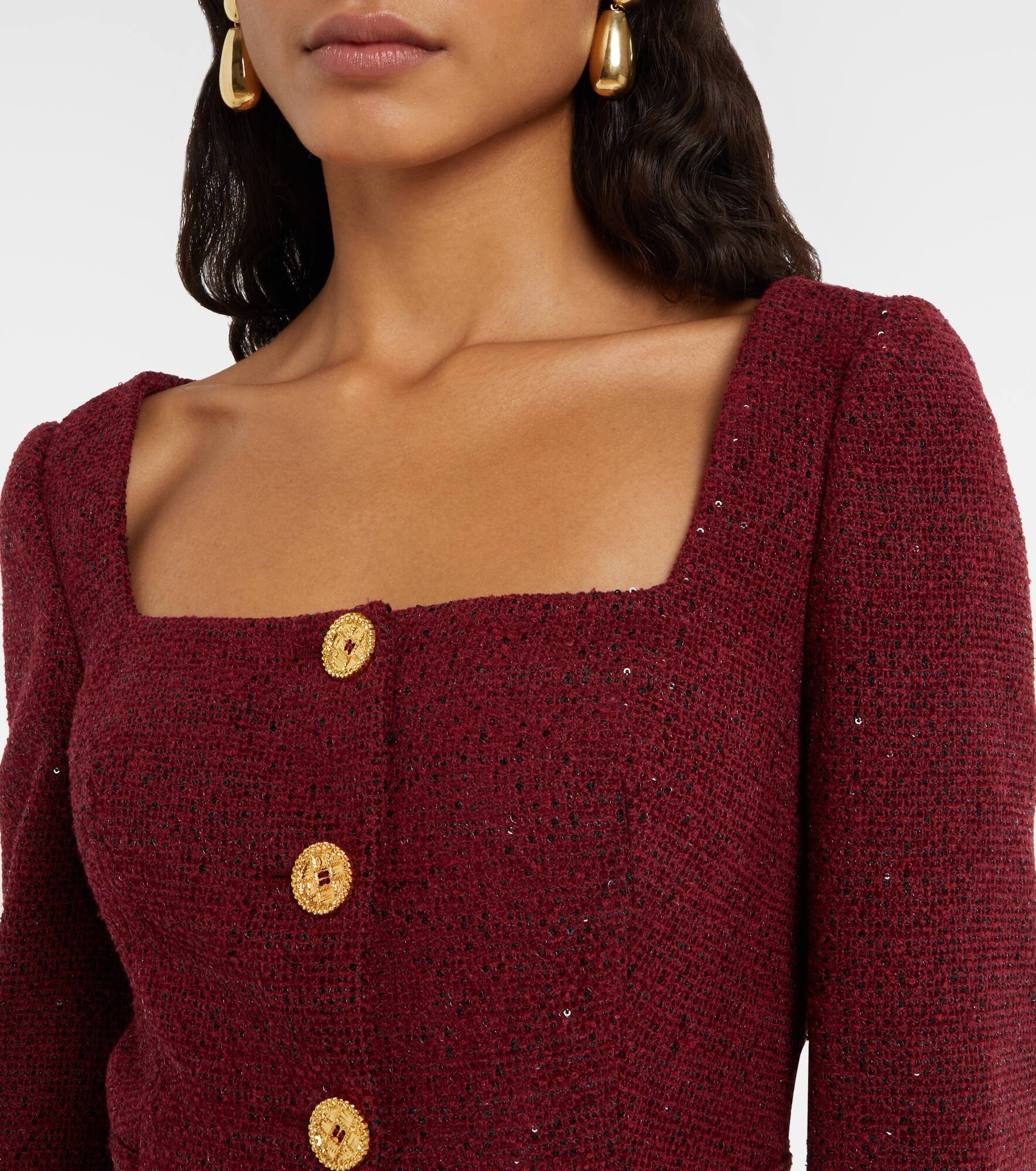Sequined tweed jacket - 4