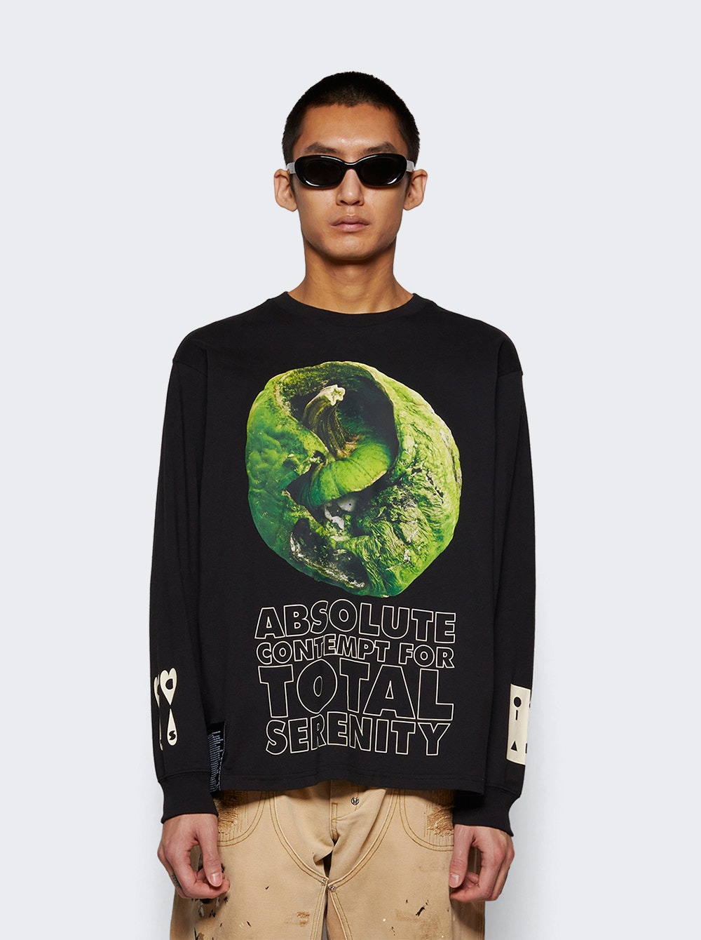 X Sterling Ruby Otw Long Sleeve Tee Black - 3