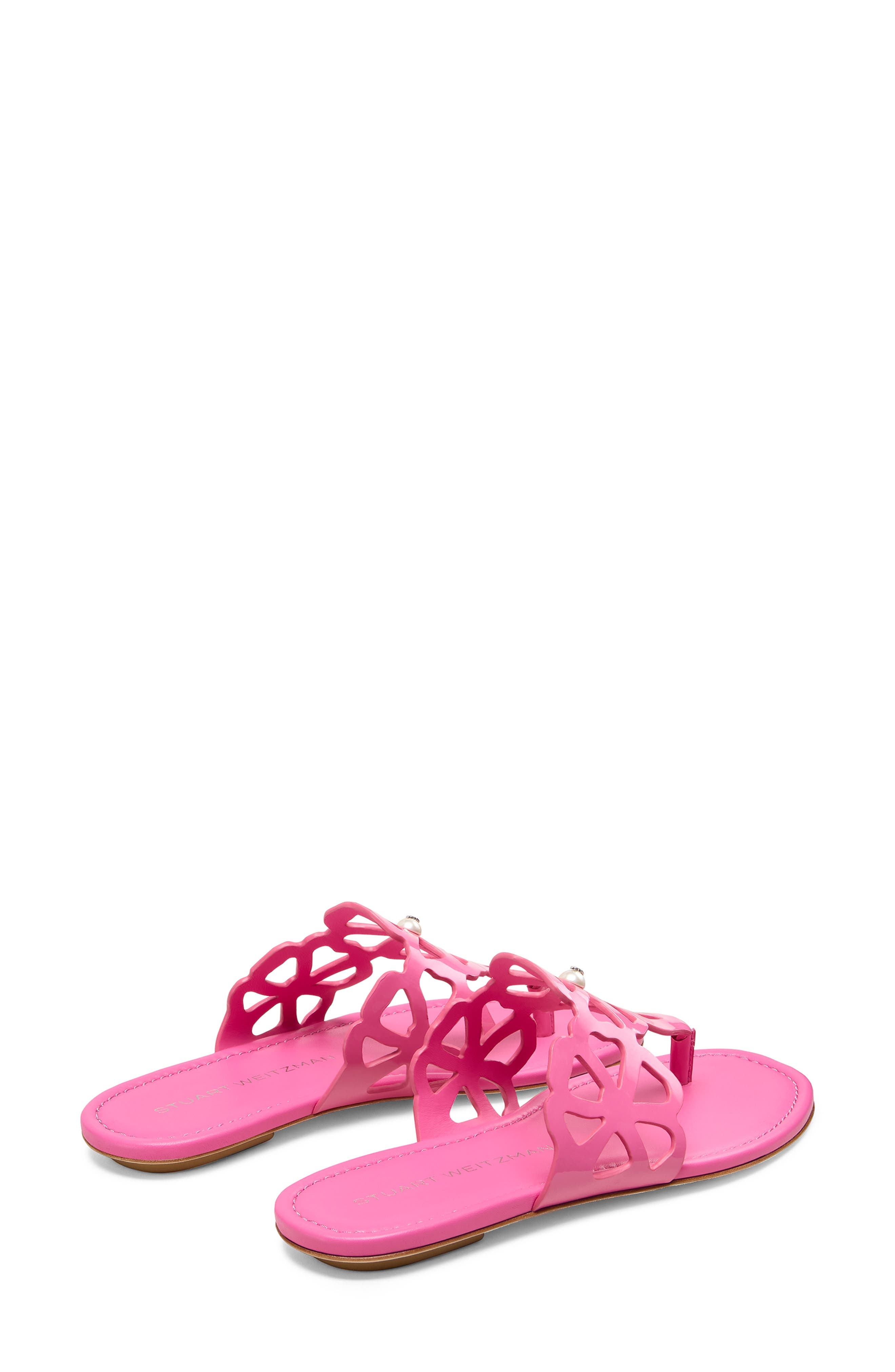 Stuart Weitzman Jasmine Cutout Sandal in Berry Punch at Nordstrom - 4