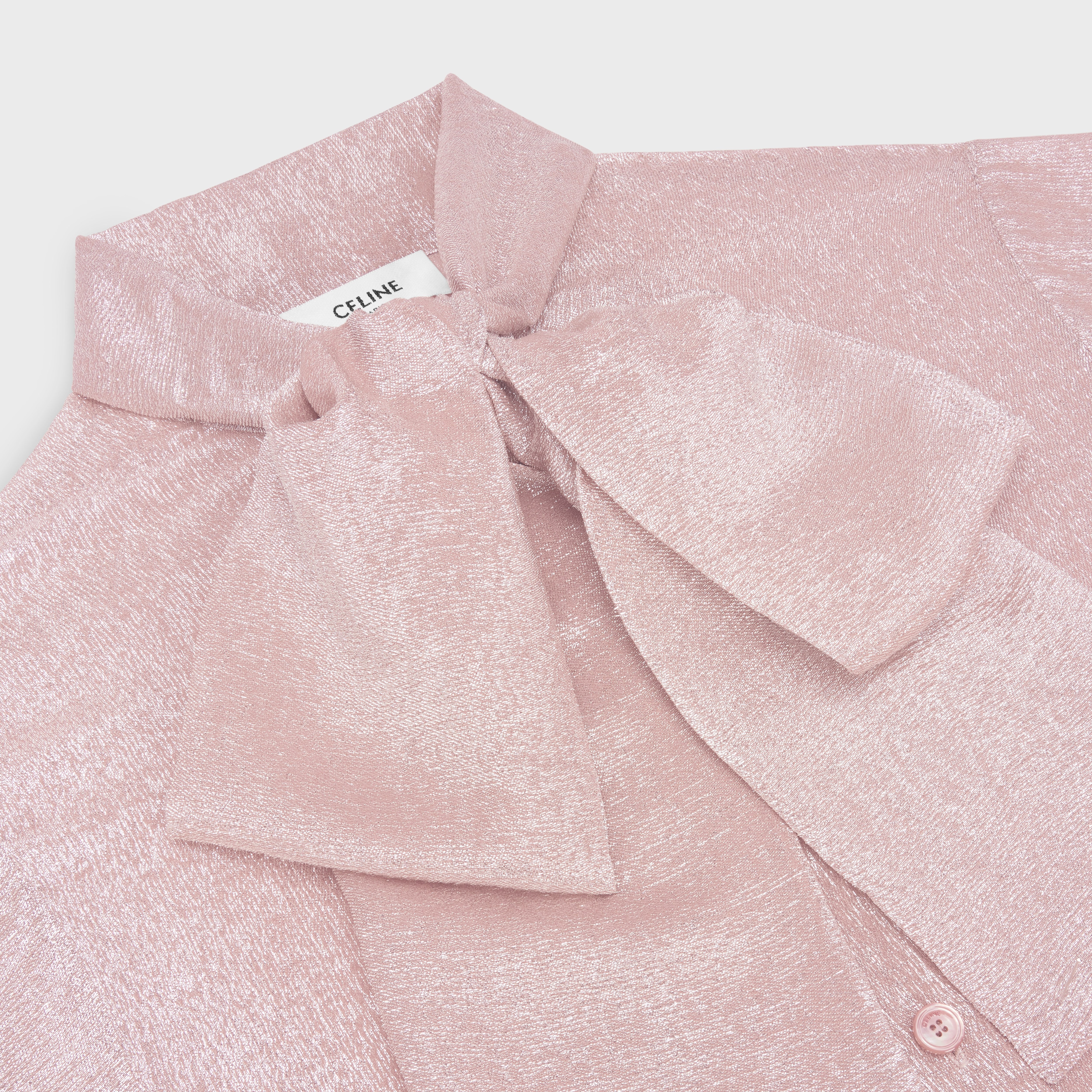 LAVALLIÈRE BLOUSE IN SATIN LAMÉ - 3