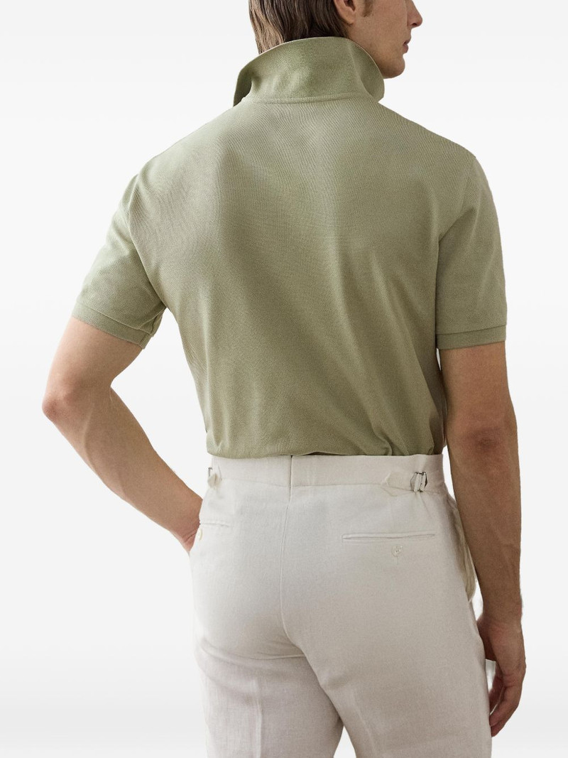 logo-embroidered cotton polo shirt 3