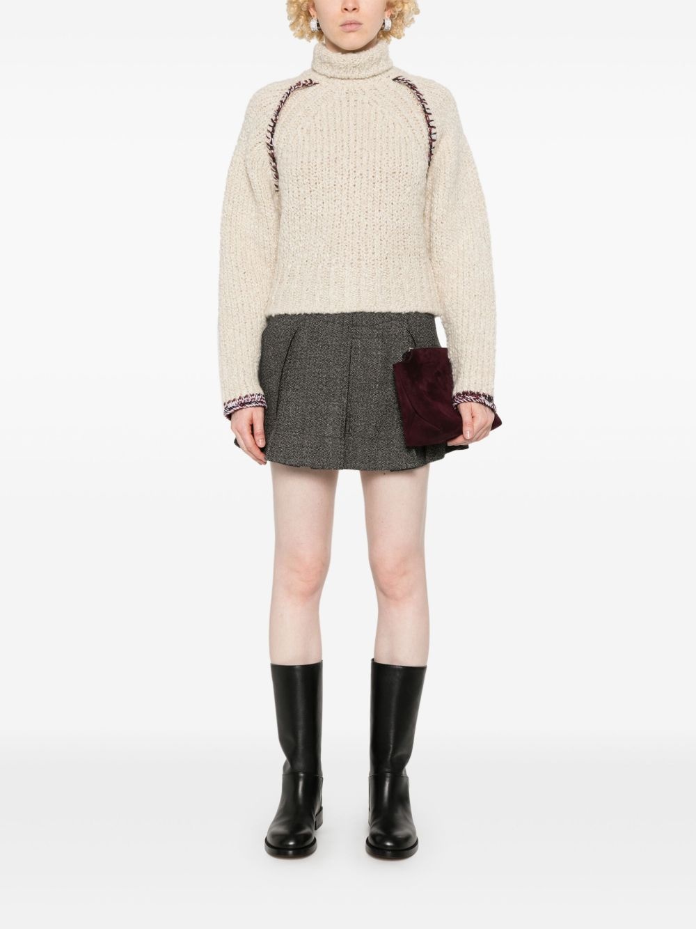 pleated mini skirt - 2