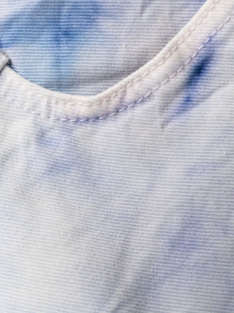 marble tie-dye denim shorts 6