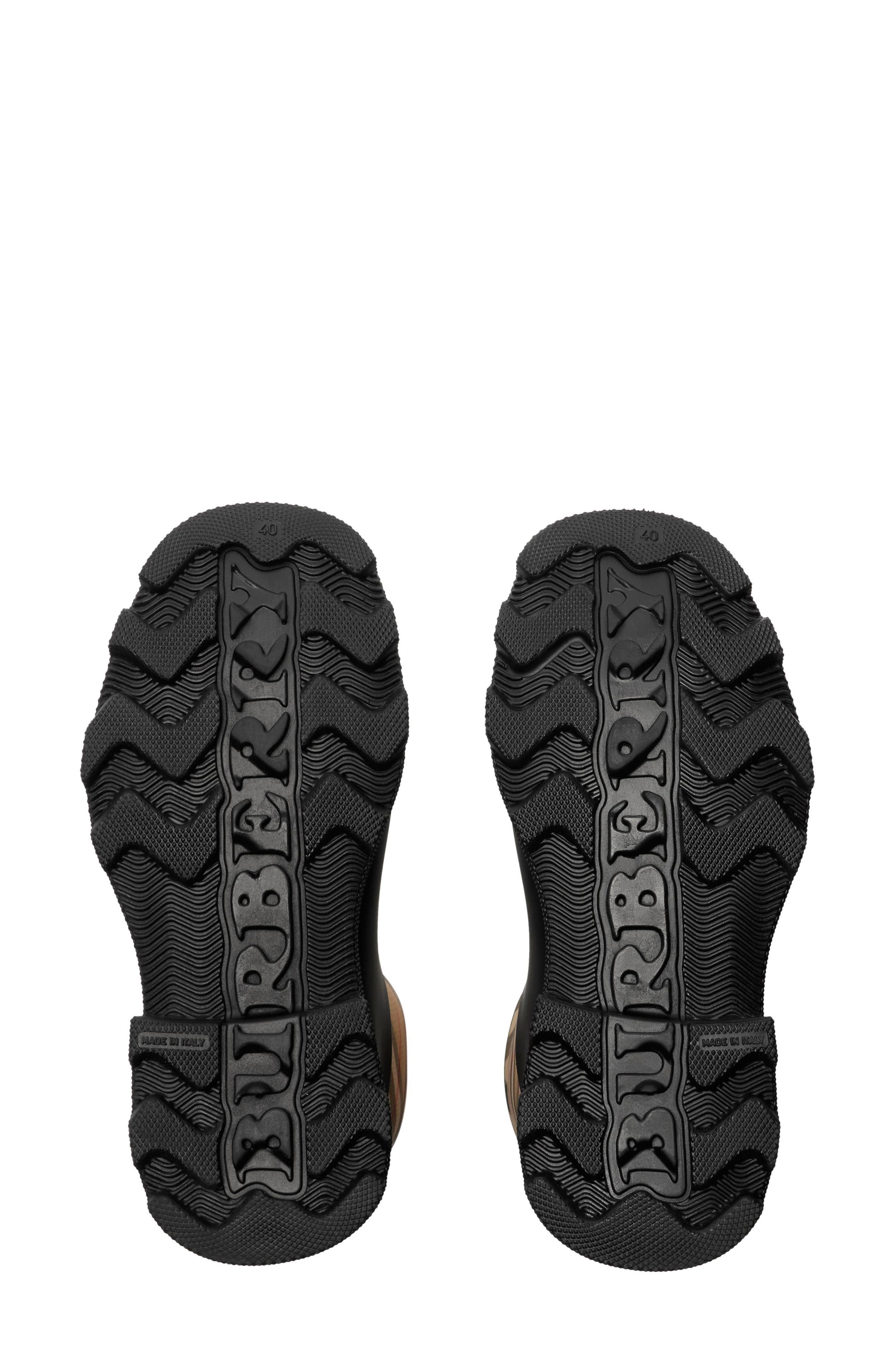 burberry Marsh Stamp Tall Rain Boot in Black at Nordstrom - 4