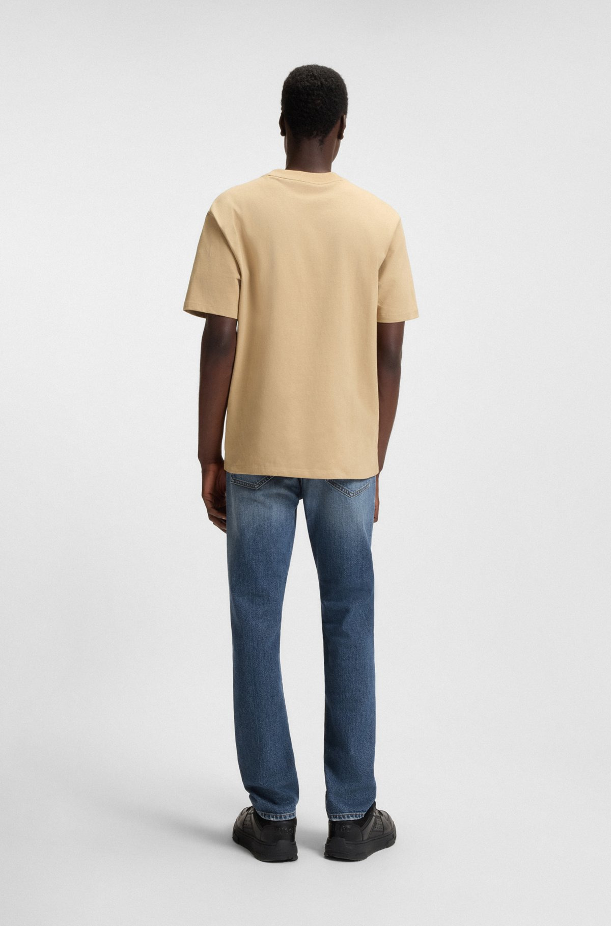 SLIM-FIT JEANS IN BLUE COMFORT-STRETCH DENIM - 4