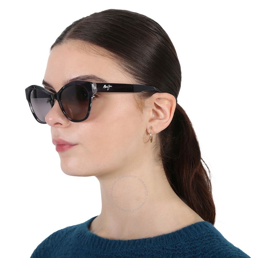Maui Jim Kila Neutral Grey Browline Ladies Sunglasses GS819-02A 54 - 2