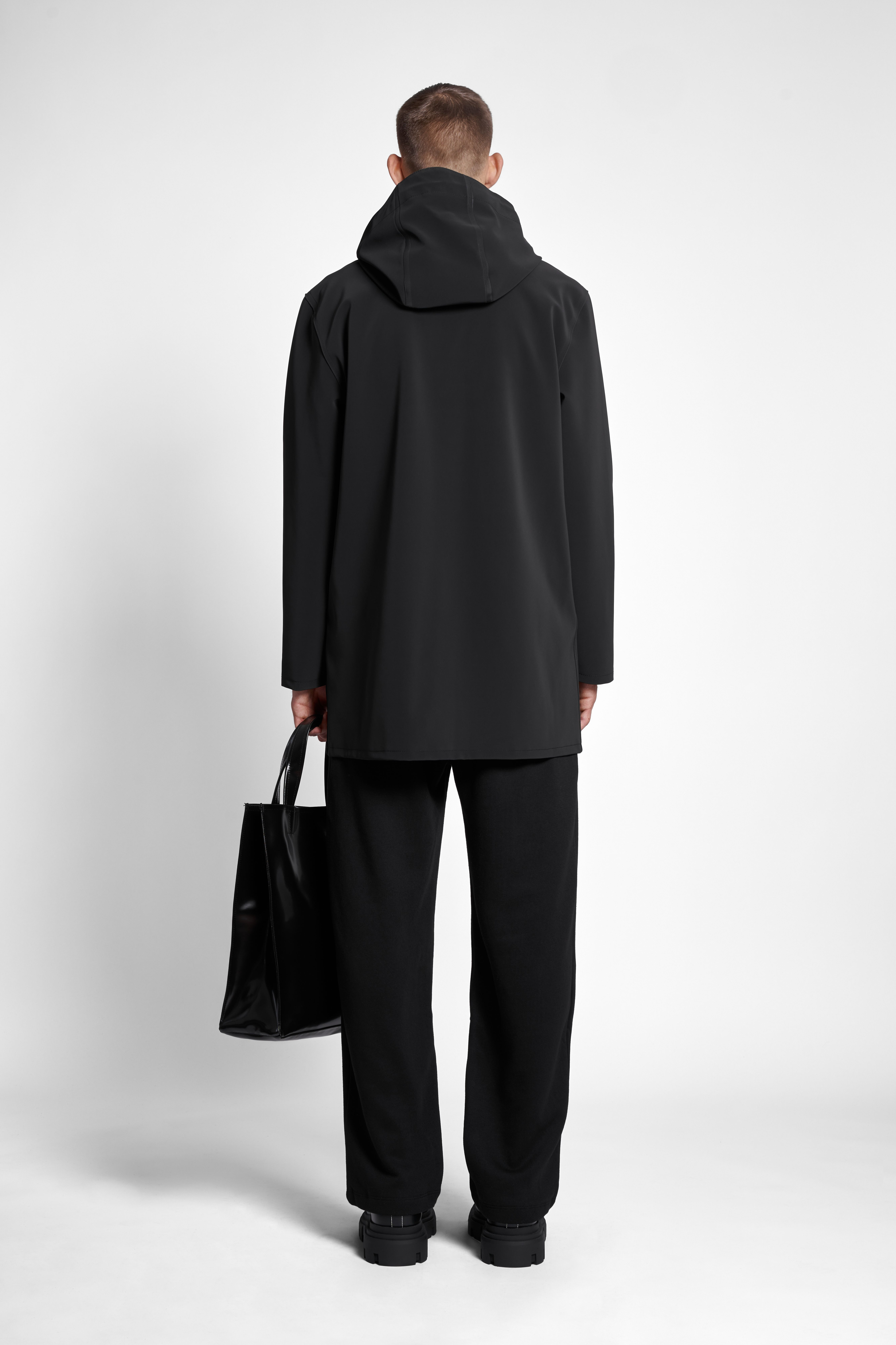 Stockholm Matte Raincoat Black - 4