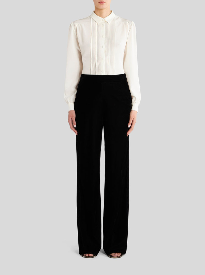 Etro VELVET PALAZZO TROUSERS outlook