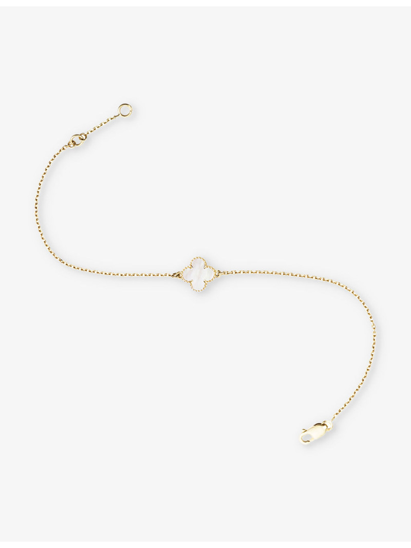 Van Cleef & Arpels Sweet Alhambra gold and mother-of-pearl bracelet outlook