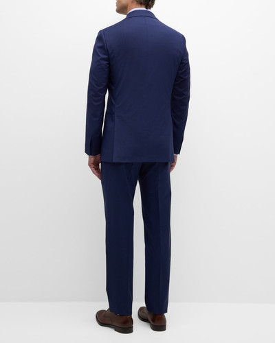 Brioni Men's Tonal Check Wool Suit outlook