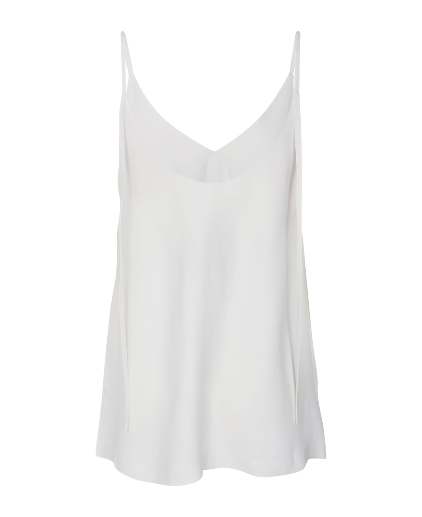 Plain V-neck Top - 2
