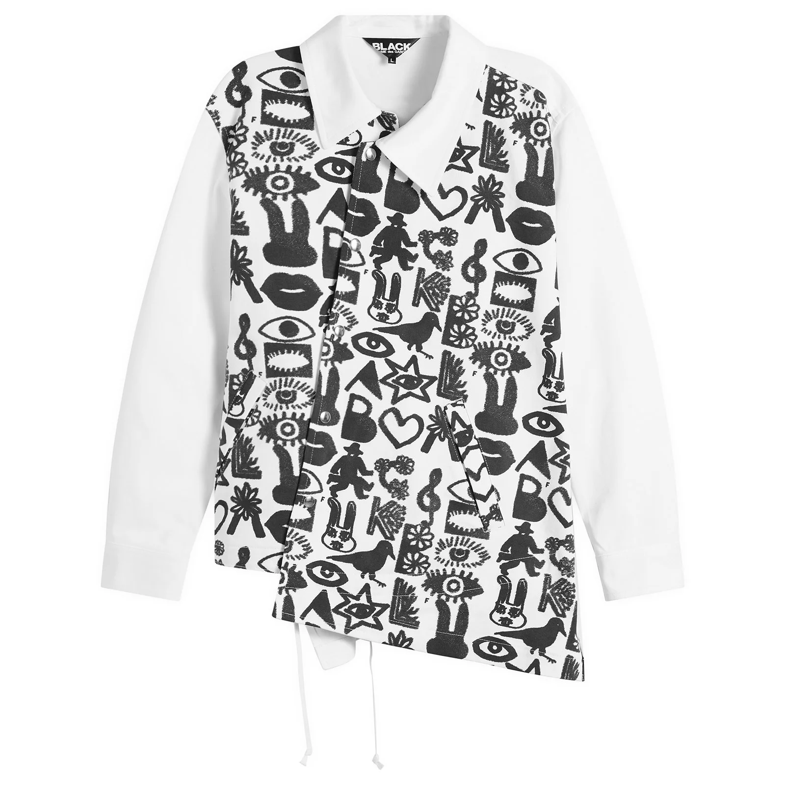 Comme des Garçons Black Cotton Jacket - 1