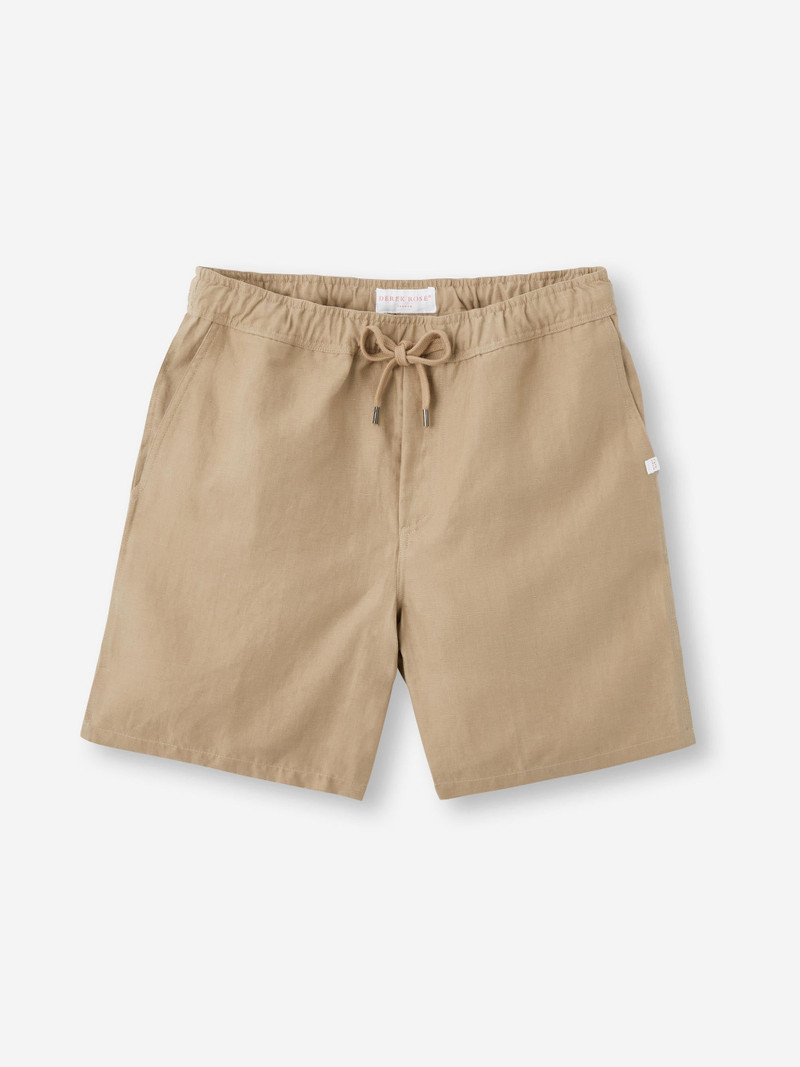 Derek Rose Men's Shorts Sydney Linen Sand outlook
