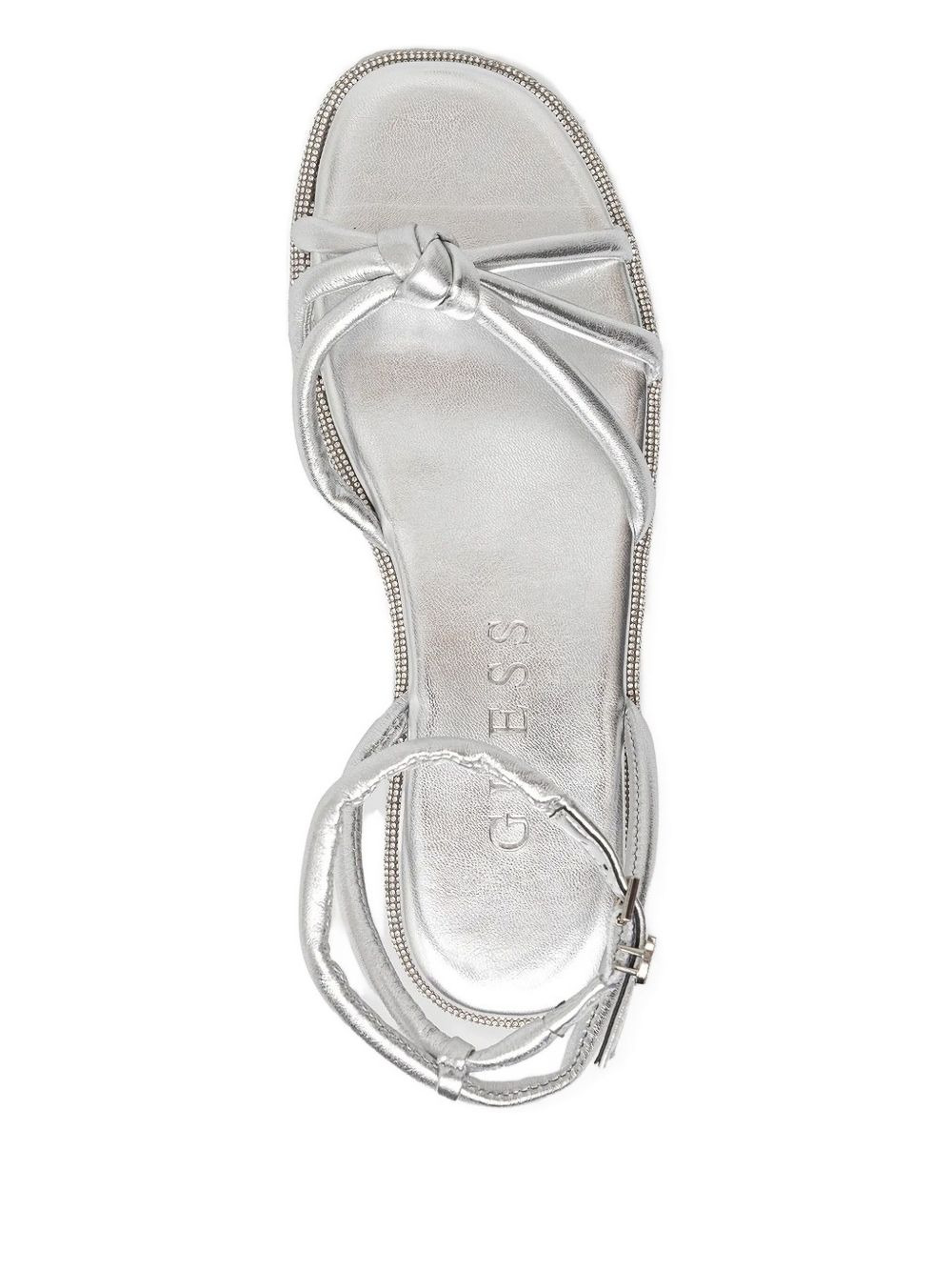 knotted embellished sandals - 3