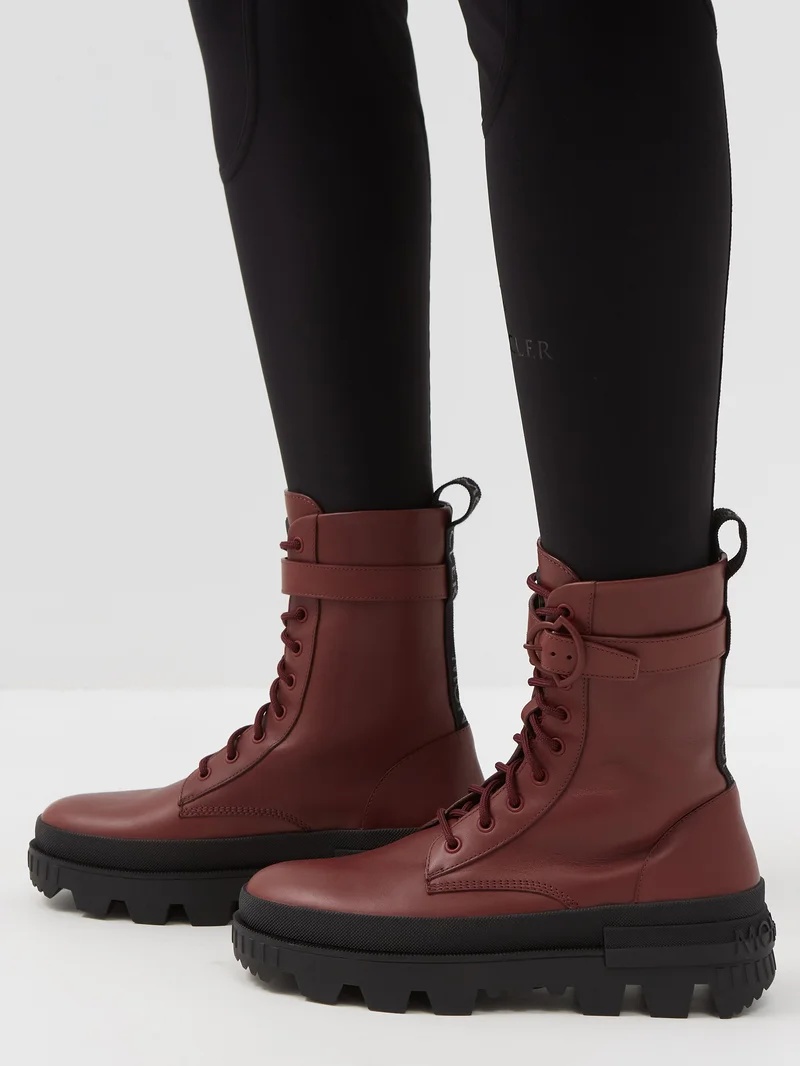 Carinne lace-up leather boots - 3