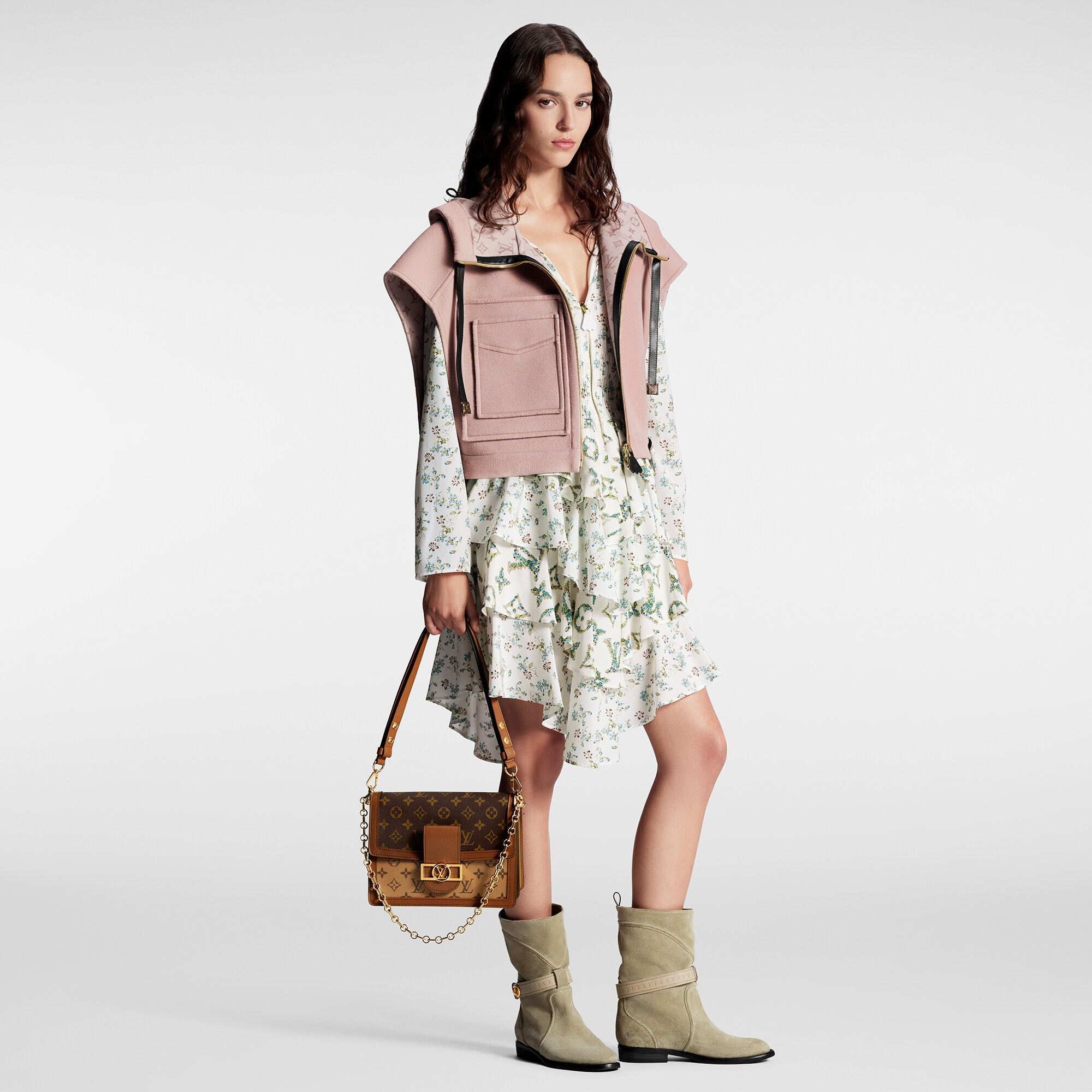 Double Face Open-Arm Jacket - 4