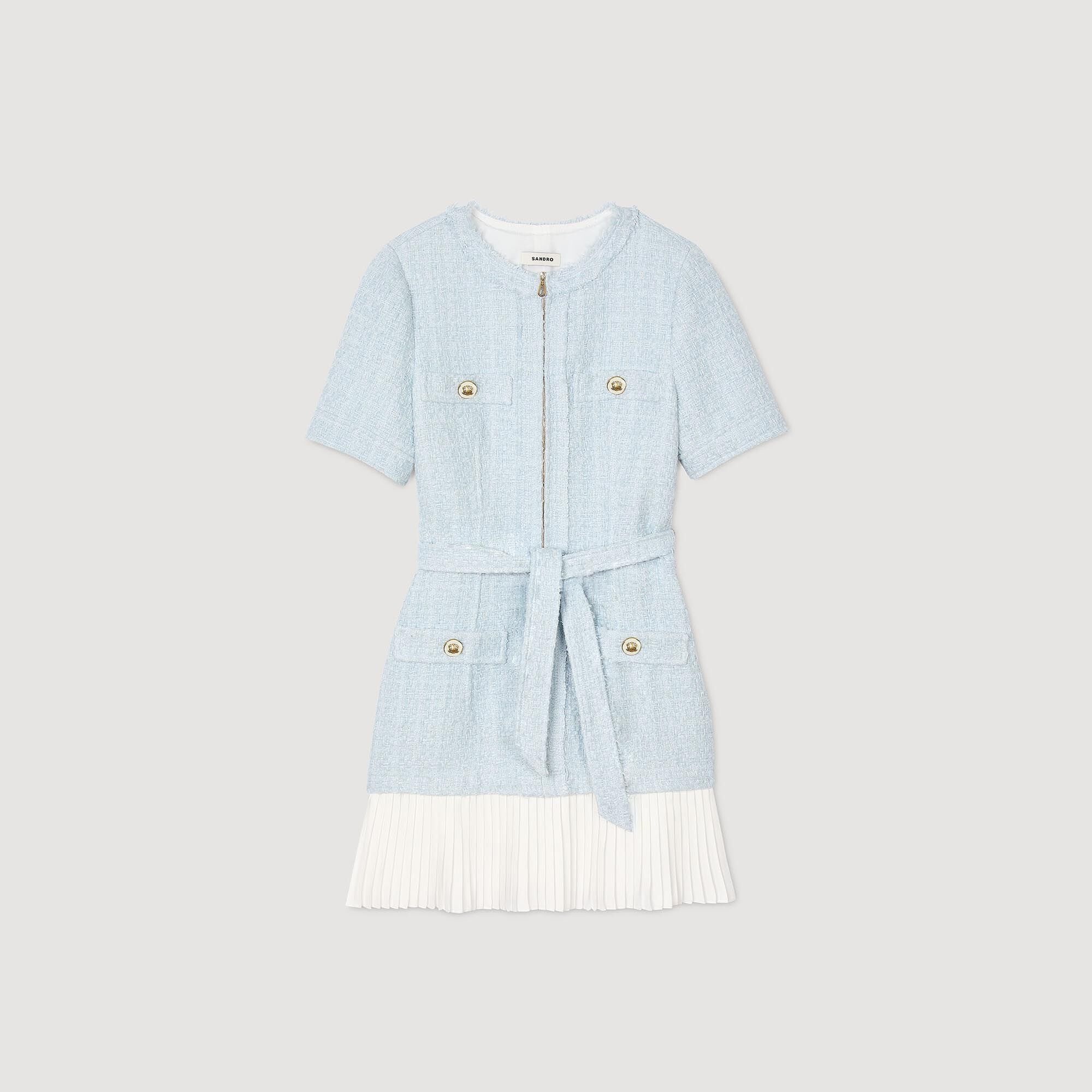 Sandro MINI TWEED DRESS | REVERSIBLE