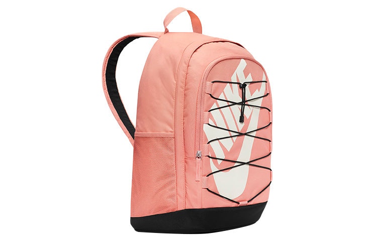 Nike Hayward Logo Straps Large Capacity Colorblock Backpack One Size Black Pink Blackpink DV1296-824 - 2