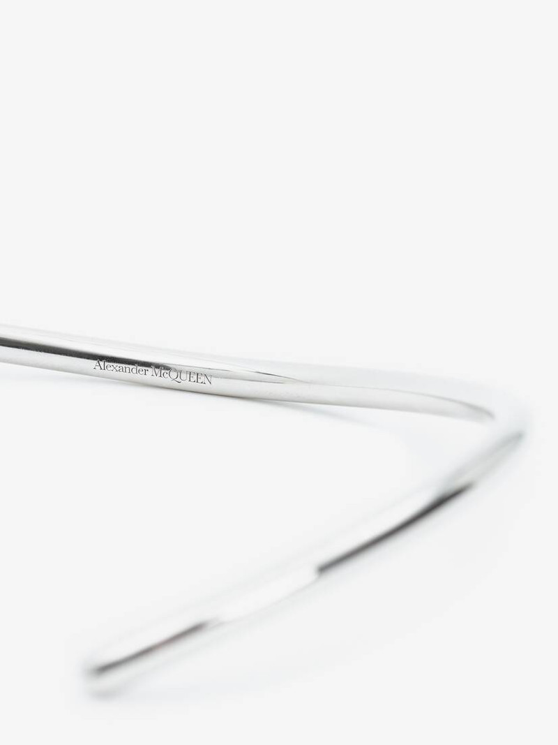 Thin Tubular Chocker in Antique Silver 4