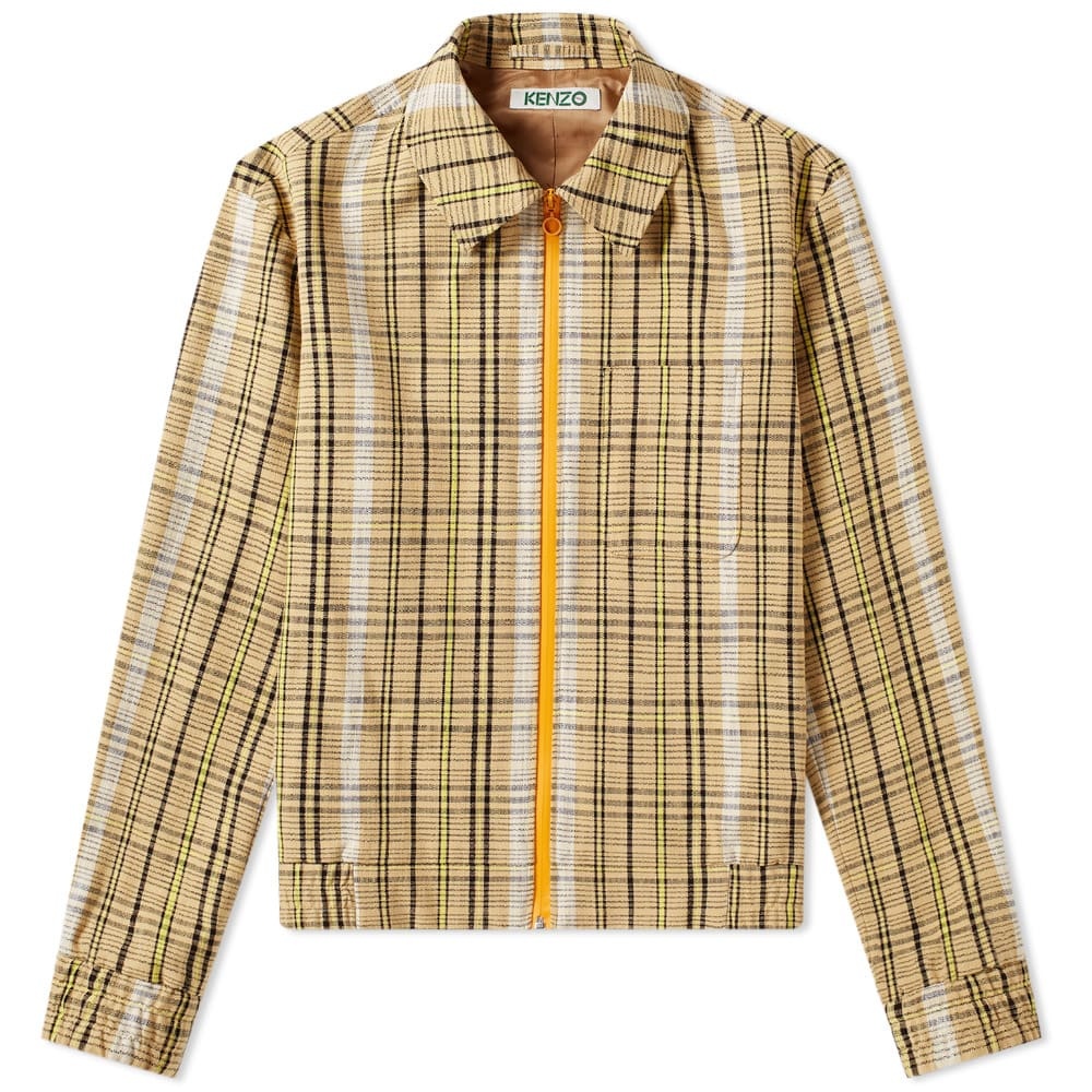 Kenzo Check Contrast Zip Jacket - 1