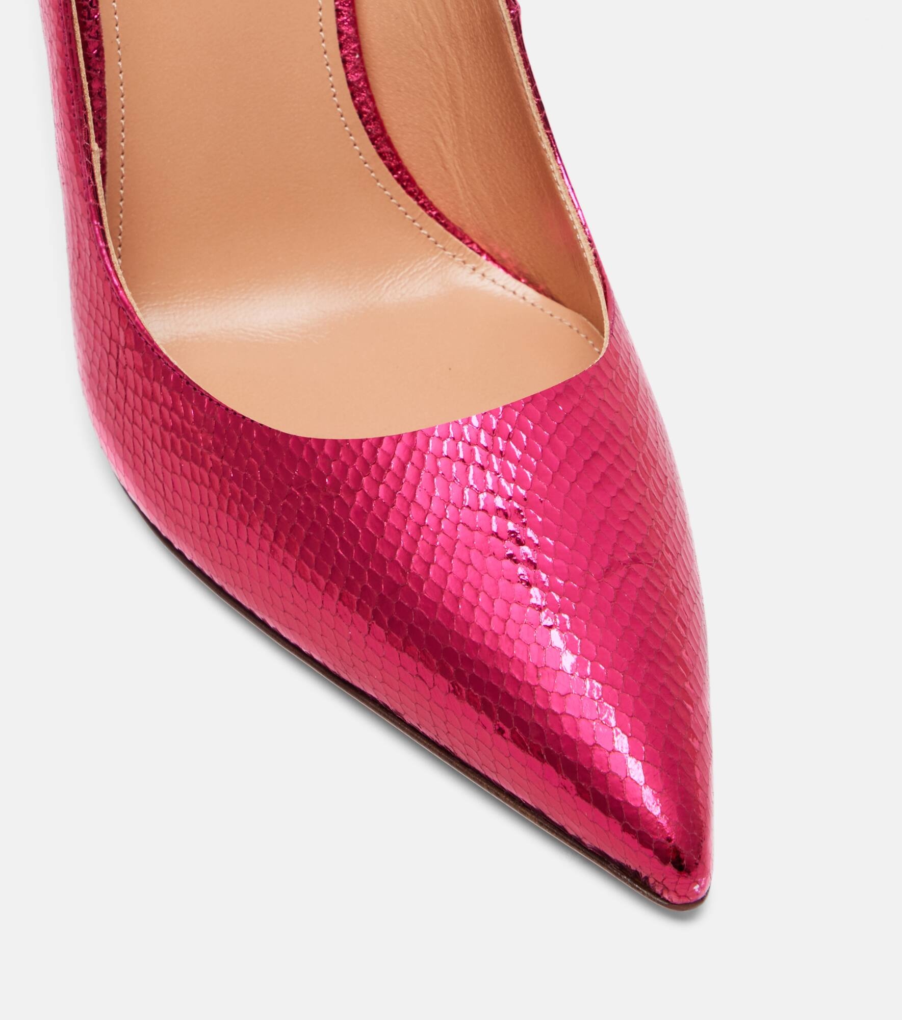 Purist 105 snake-effect leather pumps - 5