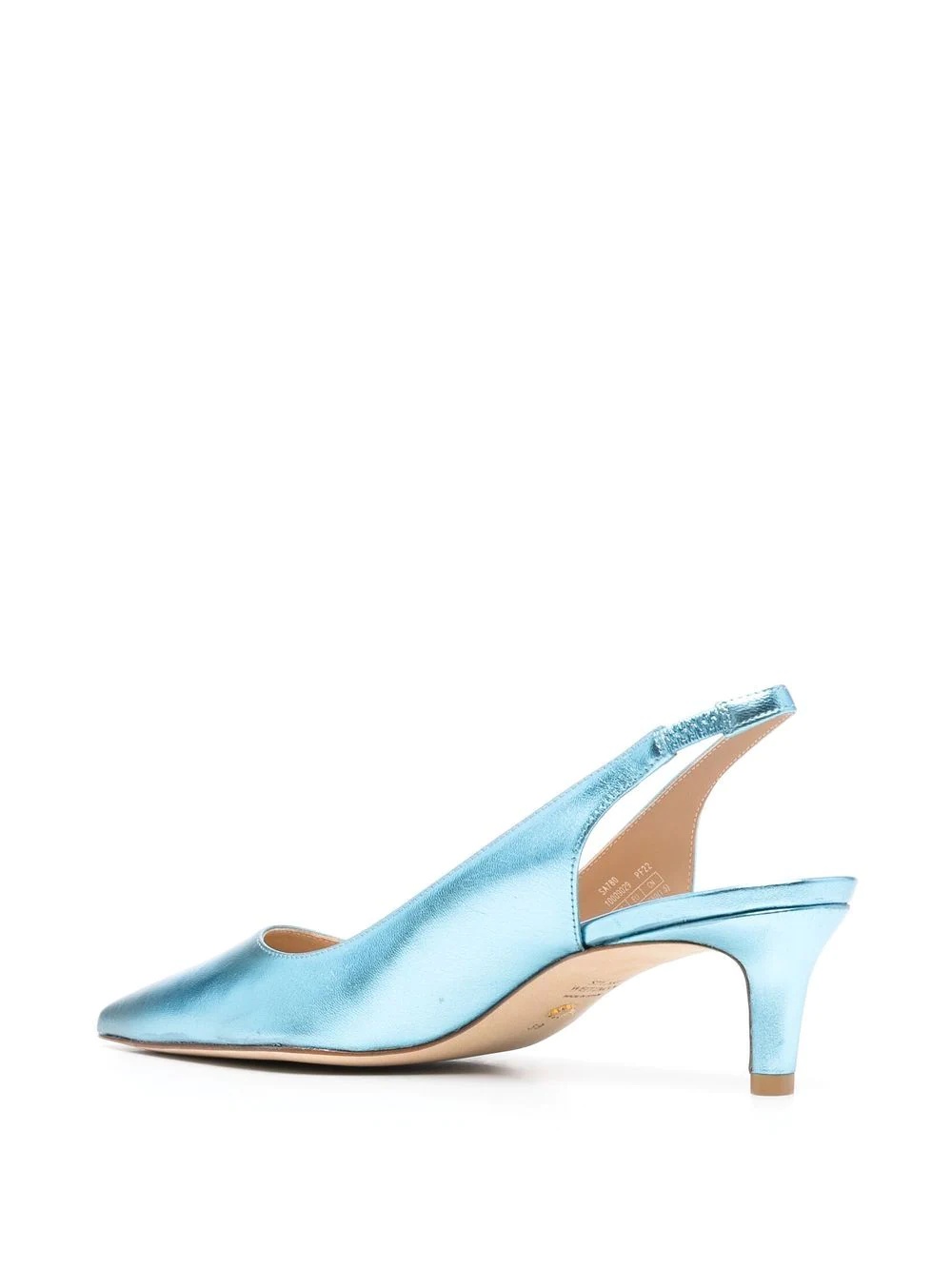 metallic-effect pointed pums - 3