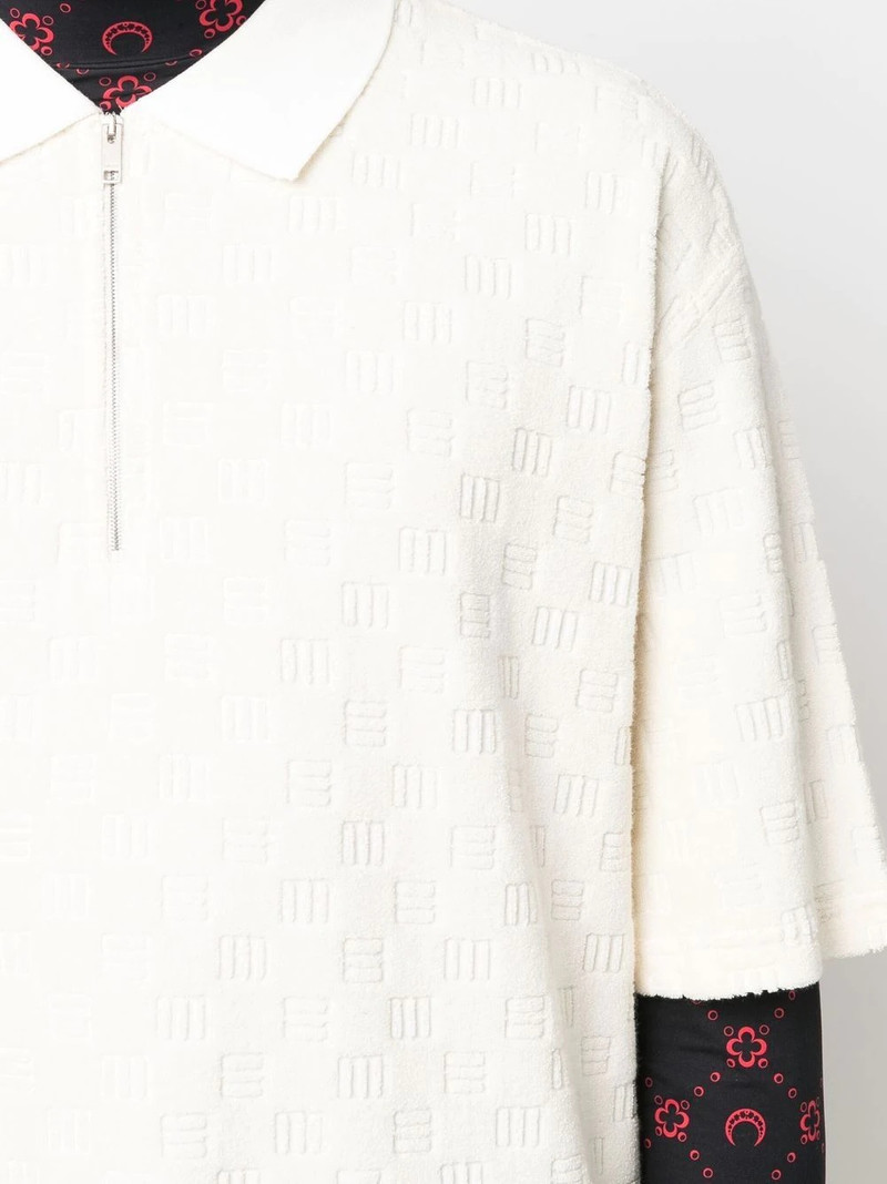 monogram-textured polo shirt 5