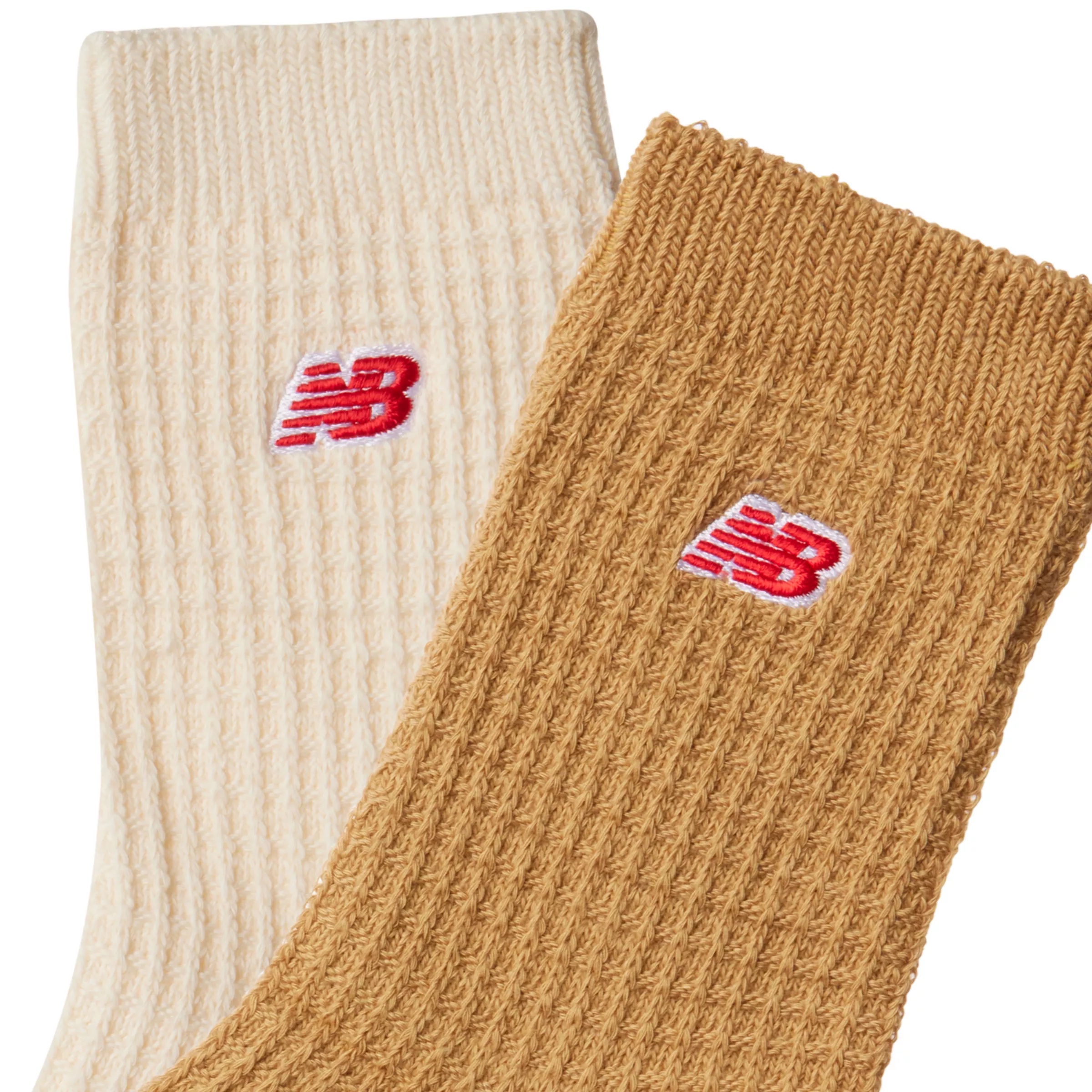 Waffle Knit Ankle Socks 2 Pack - 3