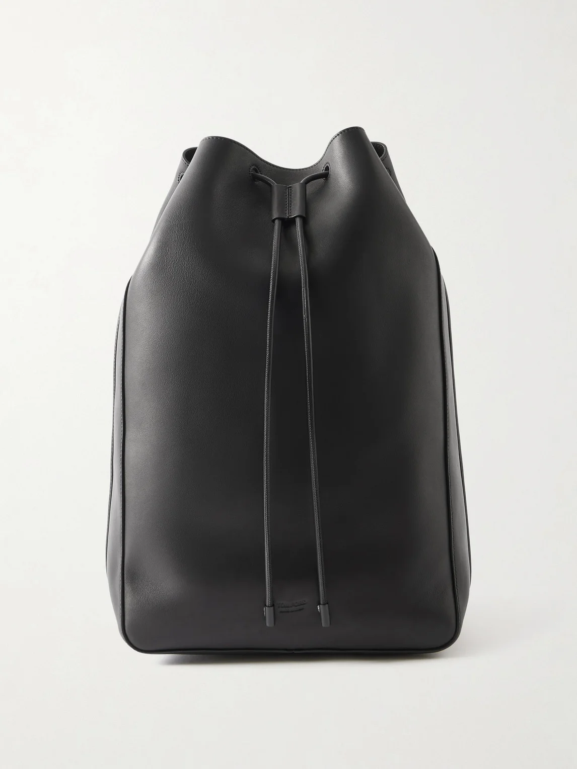 T Line Leather Drawstring Backpack - 1