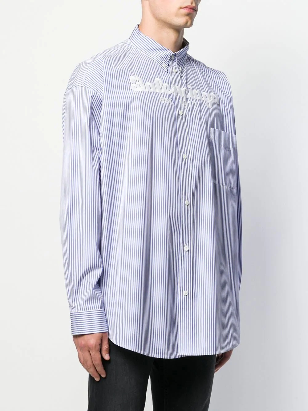 embroidered logo shirt - 3