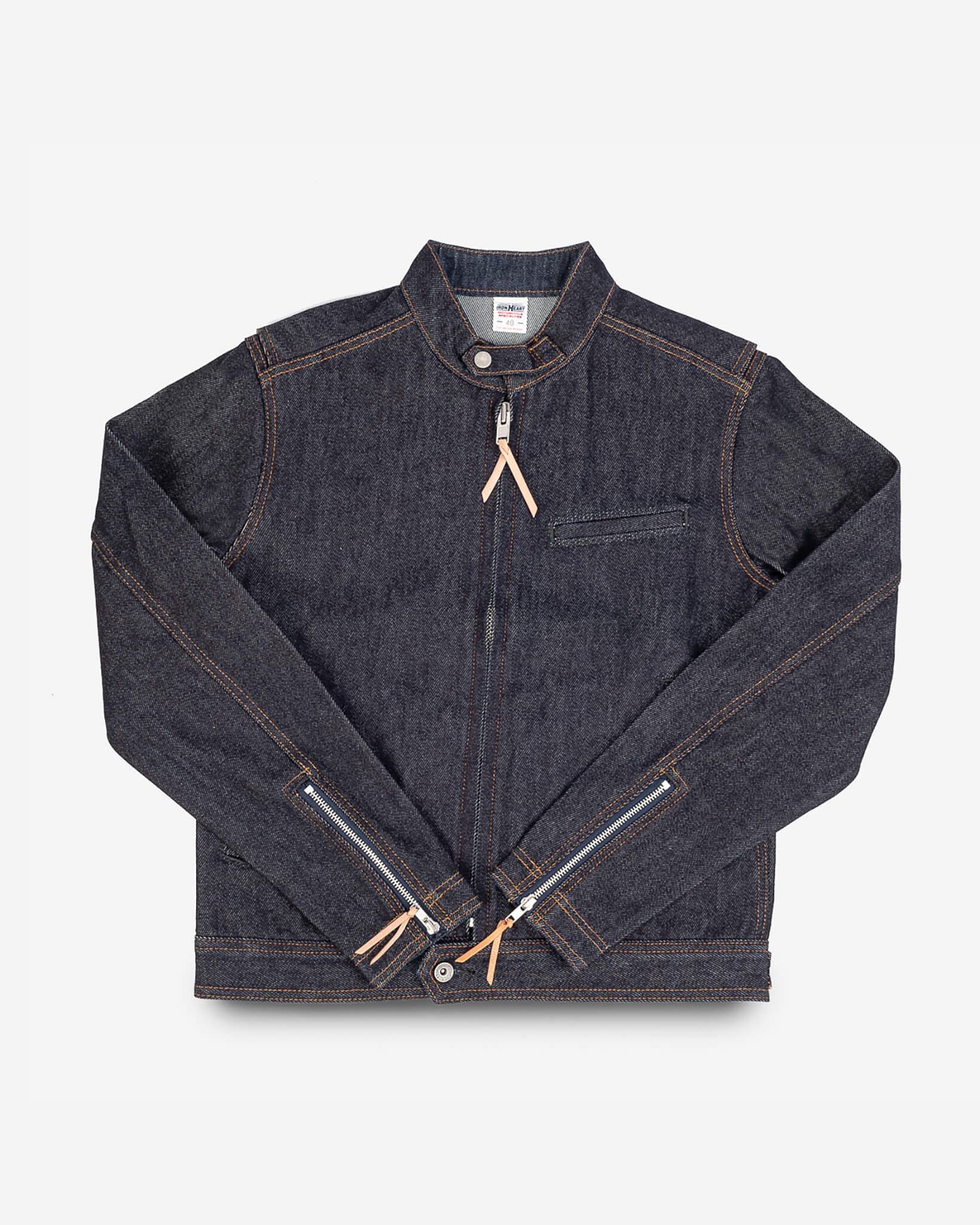 IH-527J 21oz Denim Rider's Jacket - Indigo - 1
