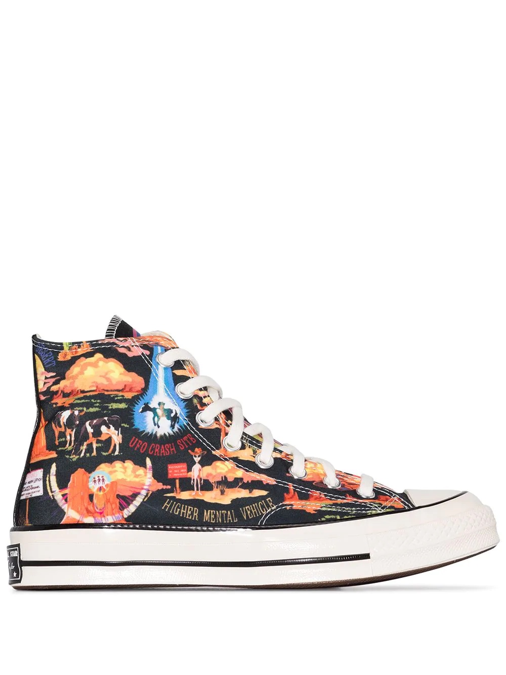 Chuck 70 Twisted Resort high top desert print sneakers - 1