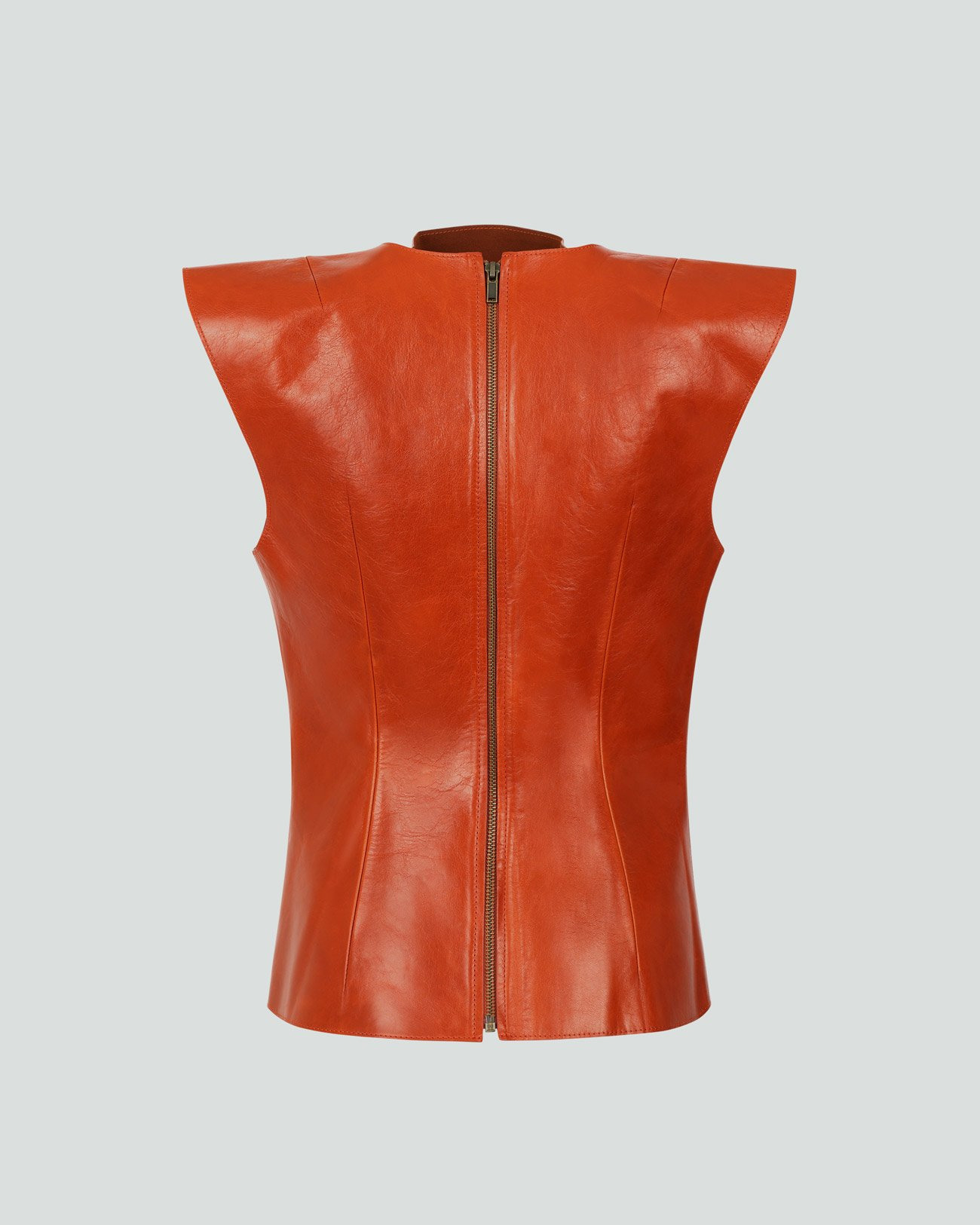 LEATHER STRUCTURED TANK COPPER - 2