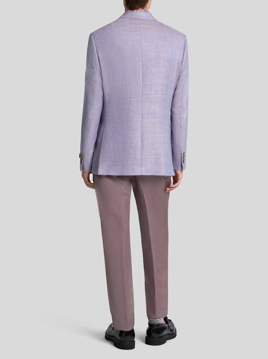 WOOL-BLEND HERRINGBONE BLAZER - 4