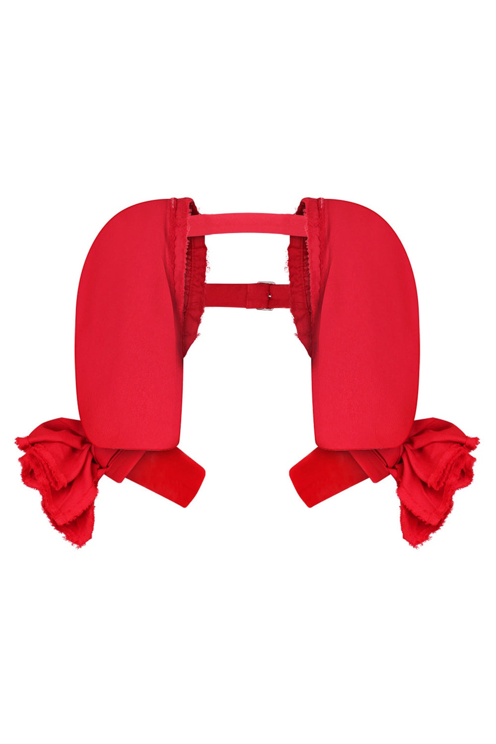 BOW SLEEVE CAPE | RED - 1