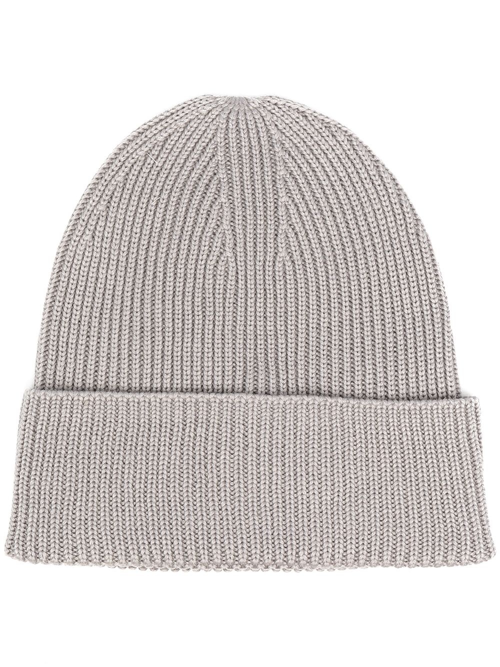 chunky rib-knit beanie hat - 1